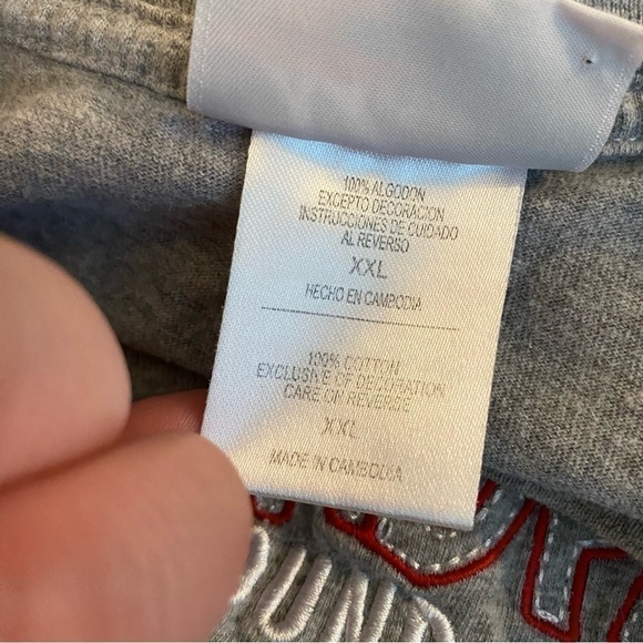 Hands Down The Best Grandpa Around Short Sleeve Tee Gray Heather XXL - Picture 4 of 4